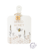 Wood Bee Shaped Wall Sign w/Bead