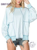 Curvy West Side Girl Pullover with Stitch Detail