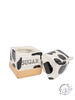 Ceramic Cow Cream & Sugar Jar Set