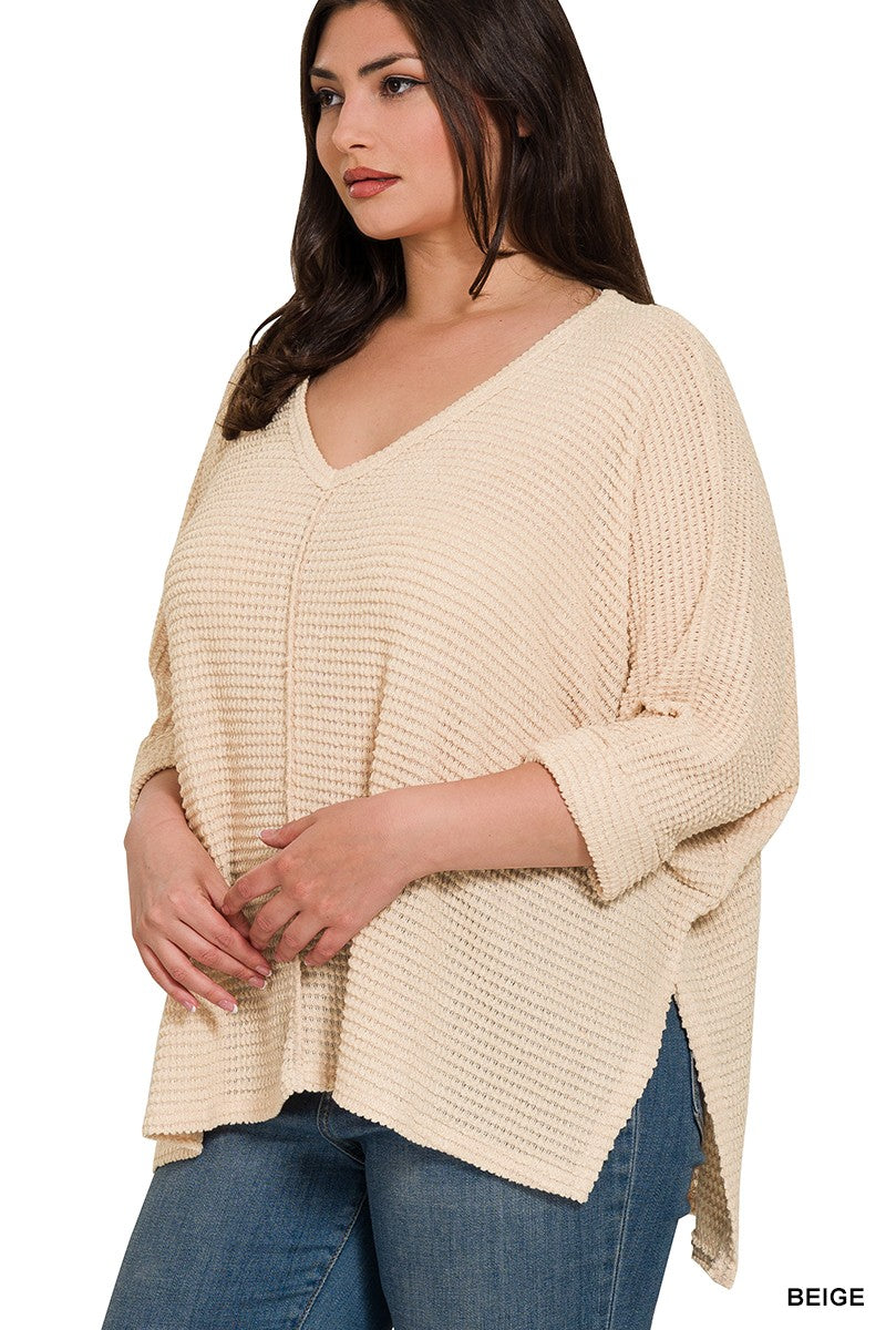 Curvy Calm Silence Sweater