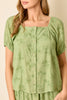 Glimmers In Green Top