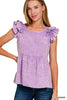 Lazy Afternoons Ruffle Blouse