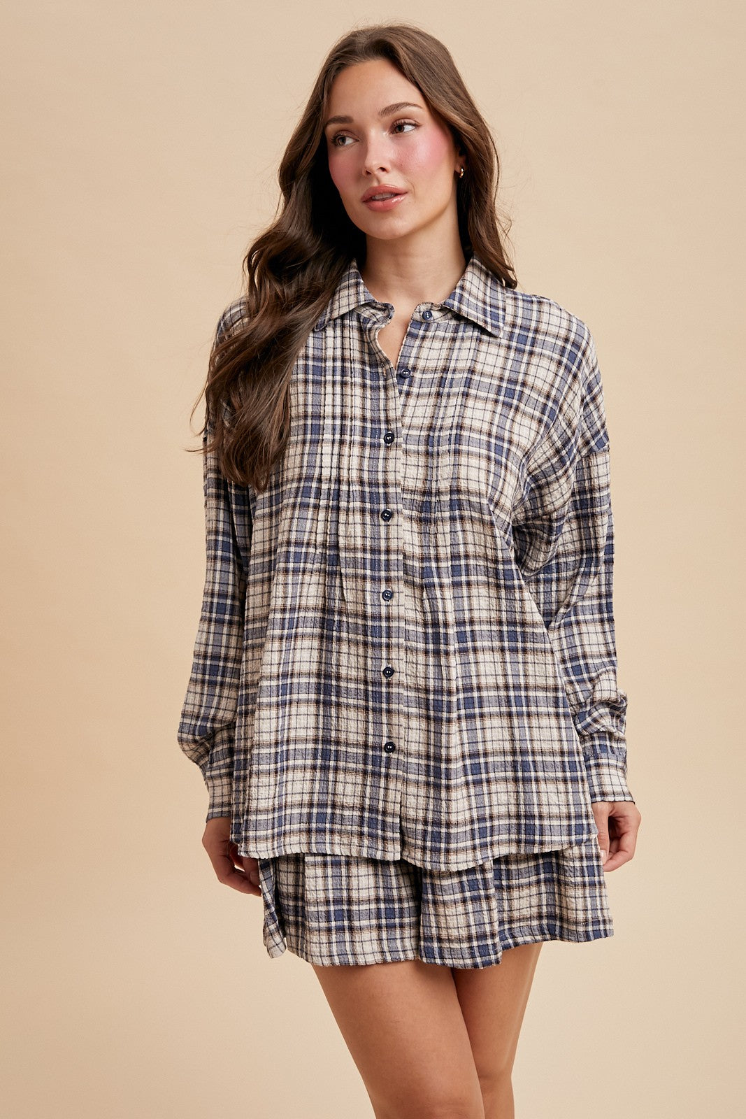 Soft Plaid Crinkle Gauze Set