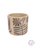 Vintage Embossed Cement Planter