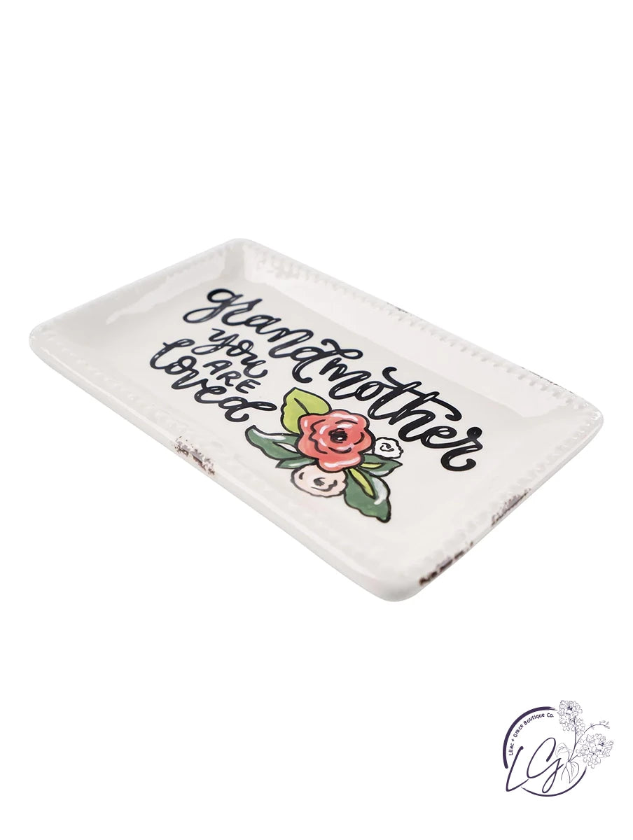 Grandmother You Are Loved Trinket Tray