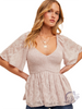 Carried Far Peplum Top
