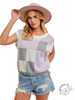 Glitch In Color Sweater Crop Tee