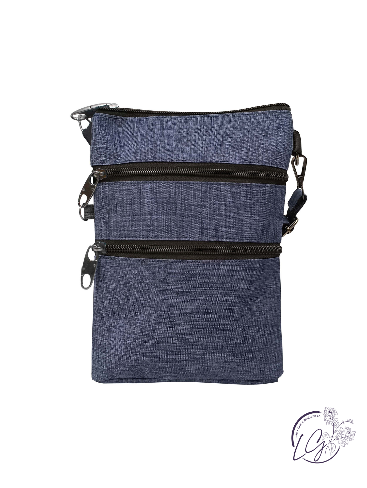 Nupouch Anti-theft 3 Zipper Crossbody