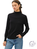 Frayed Luxe Mock Neck