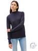 Frayed Luxe Mock Neck
