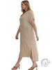 Curvy Lineshift Side-Slit Midi Dress