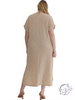 Curvy Lineshift Side-Slit Midi Dress
