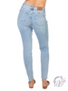Celeste Mid-Rise Tummy Control Distressed Jeans by Judy Blue