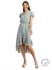 Enchanted Evening Ruffle Sleeve Dress