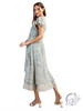 Enchanted Evening Ruffle Sleeve Dress