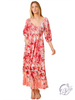 Tangerine Skies Drift Low Dress