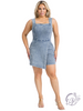 Curvy Play It Cool Skort Romper