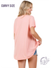 Curvy In the Sunlight V-Neck Top