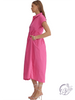 Binding Light Button Midi Dress