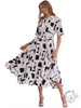 Lines of Light Midi Shirt Dress
