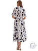 Lines of Light Midi Shirt Dress