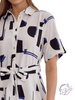 Lines of Light Midi Shirt Dress