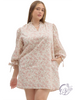 Curvy Ribbon Bound Mini Dress