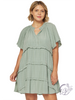 Curvy My Kindness Tiered Dress