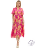 Slow Tides Tiered Midi Dress