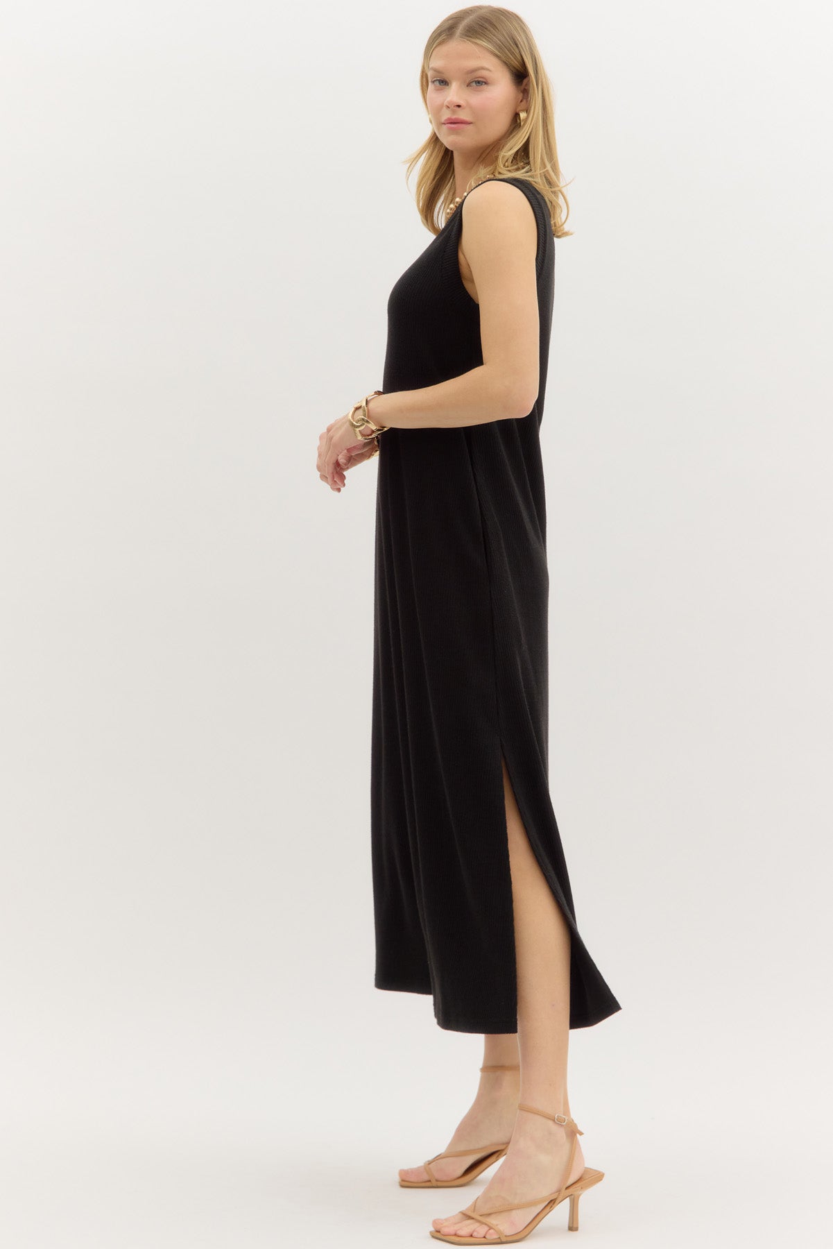 Slitted Sunset Midi Dress