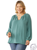 Curvy It's My Time Long Sleeve Blouse