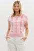 Brielle Cable Knit Sweater Vest