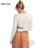 Curvy Sugarloft Knit Fitted Top