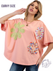 Curvy Sunwashed Meadows Top