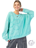Washed Garden Terry Knit Pullover