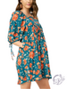 Gardenlace Tie Sleeve Mini Dress