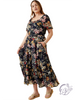 Curvy On Wooden Floors Midi Dress