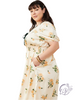 Curvy Luna Trim Satin Dress