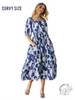 Curvy Hello, Sunshine Babydoll Midi Dress