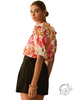 Curvy Sketchsong Printed Blouse
