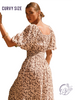 Curvy Scatter the Light Midi Dress