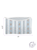 Bella Stripe Blue Quilted Makeup Bag