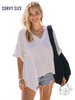 Curvy Flow in Detail Knit Top