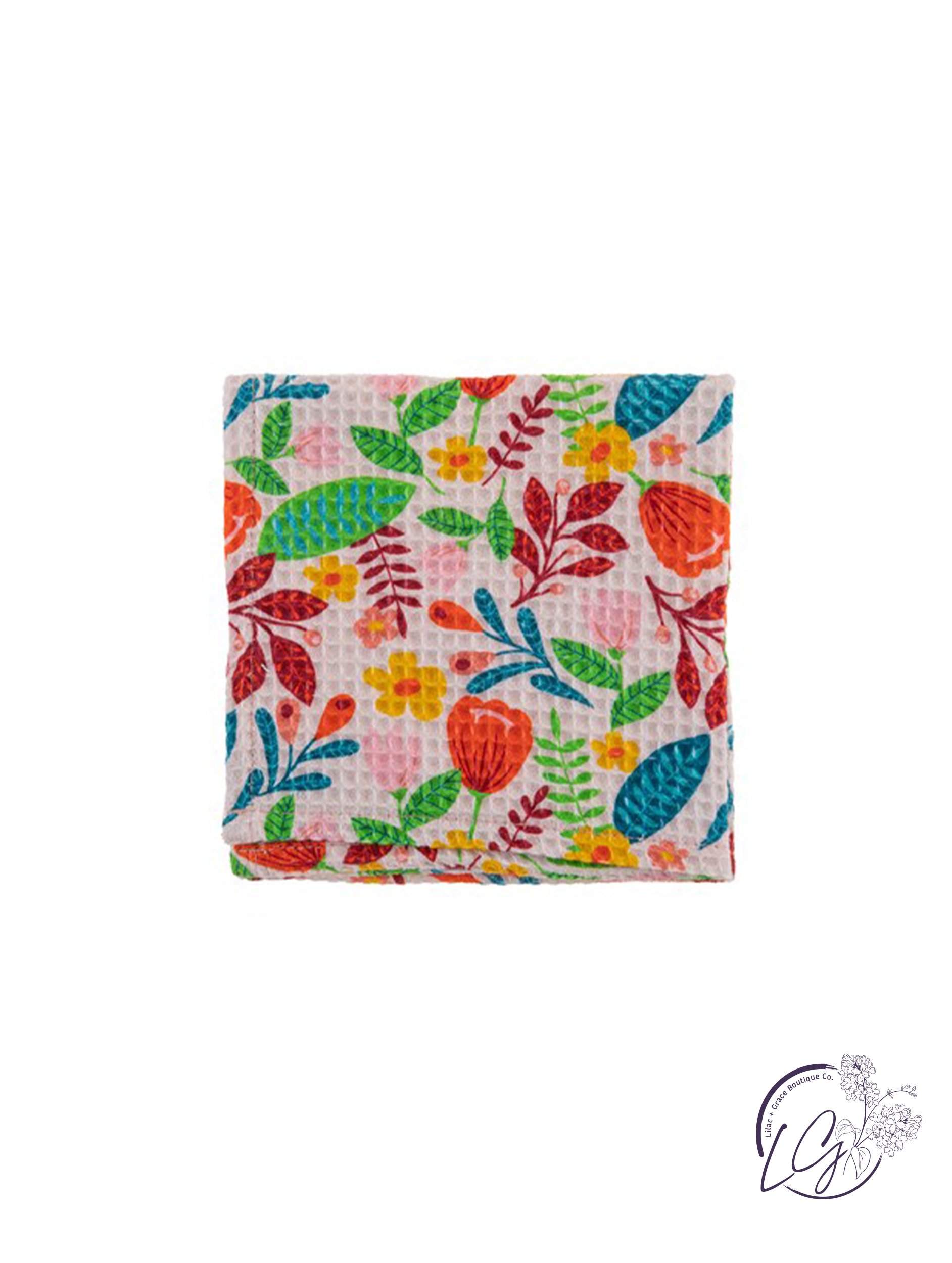 Waffle Weave Dishcloth Reyna Floral