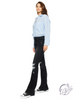 Nola Mid-Rise Button Fly Distressed Flare Jean by KanCan