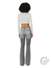 Nola Mid-Rise Button Fly Distressed Flare Jean by KanCan