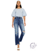 Henrietta High-Rise Slim Straight Jeans by Kan Can