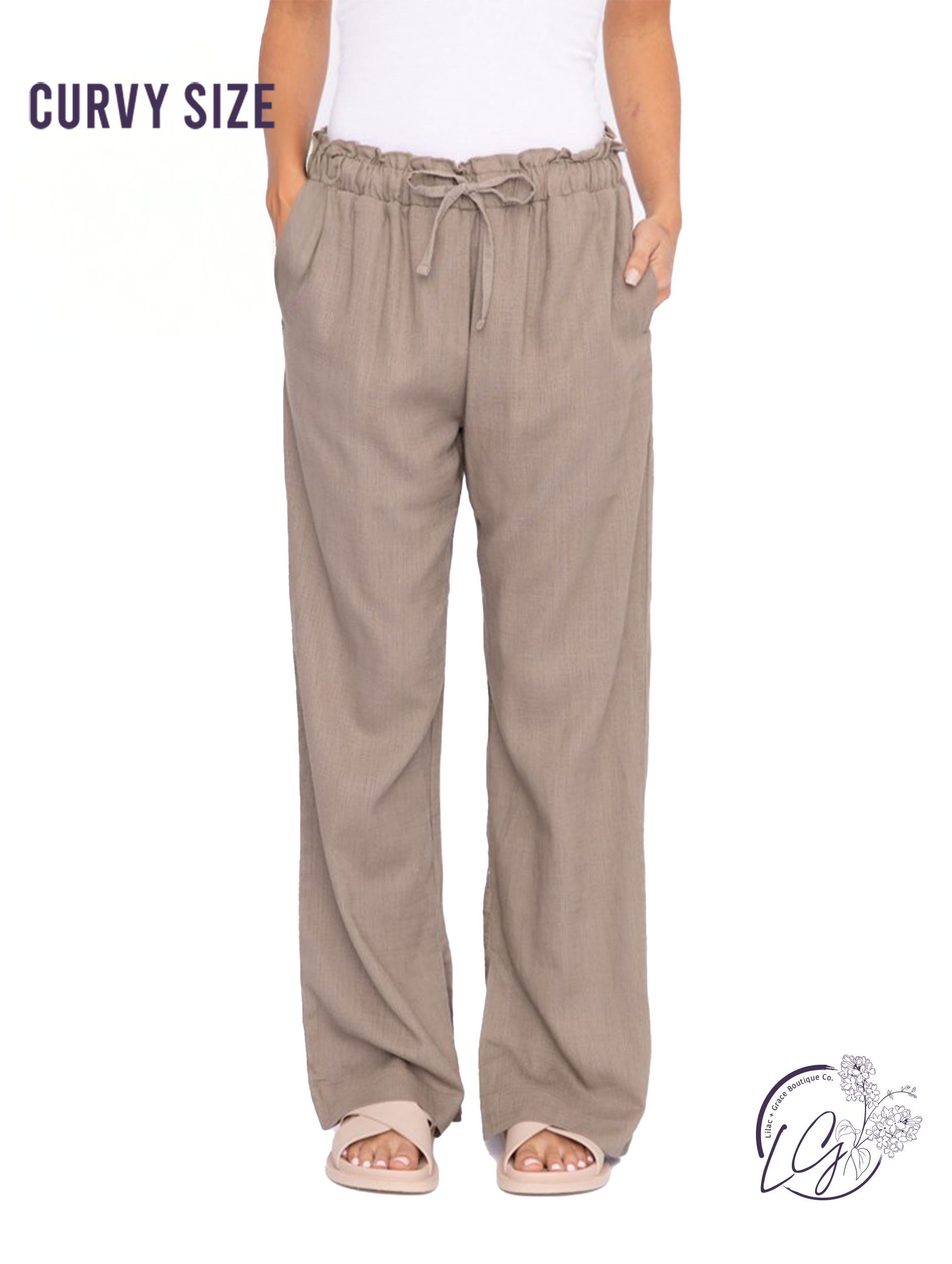 Curvy Coastline Drape Pants