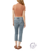 Renata Mid-Rise Luxe Stretch Capri Jeans by Silver Jeans