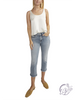 Penny Suki Mid Rise Capri by Silver Jeans